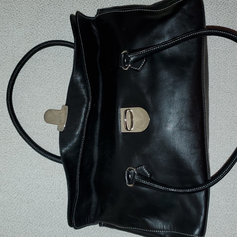 Prada Semitracolla Vitello Daino Nylon & Leather Shoulder Bag Purse - Picture 11 of 16